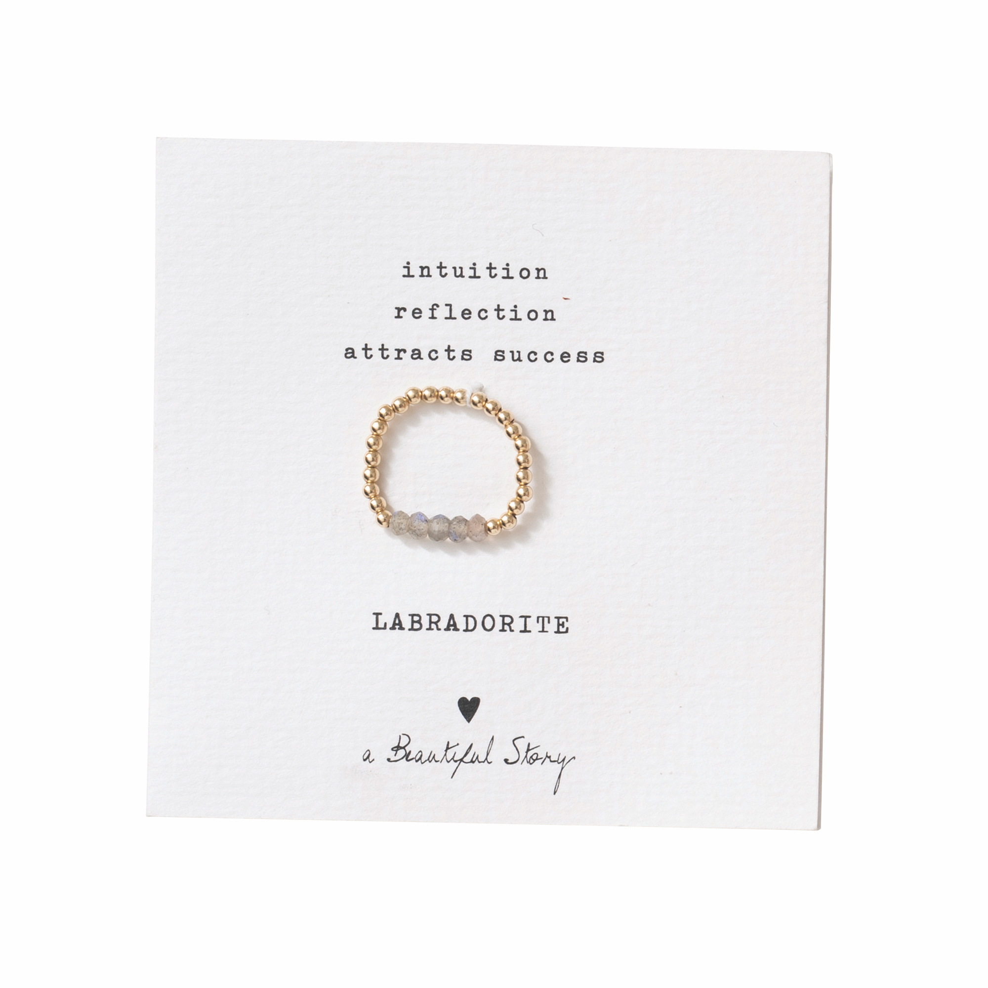 Beauty Labradorit Gold Ring - a Beautiful Story