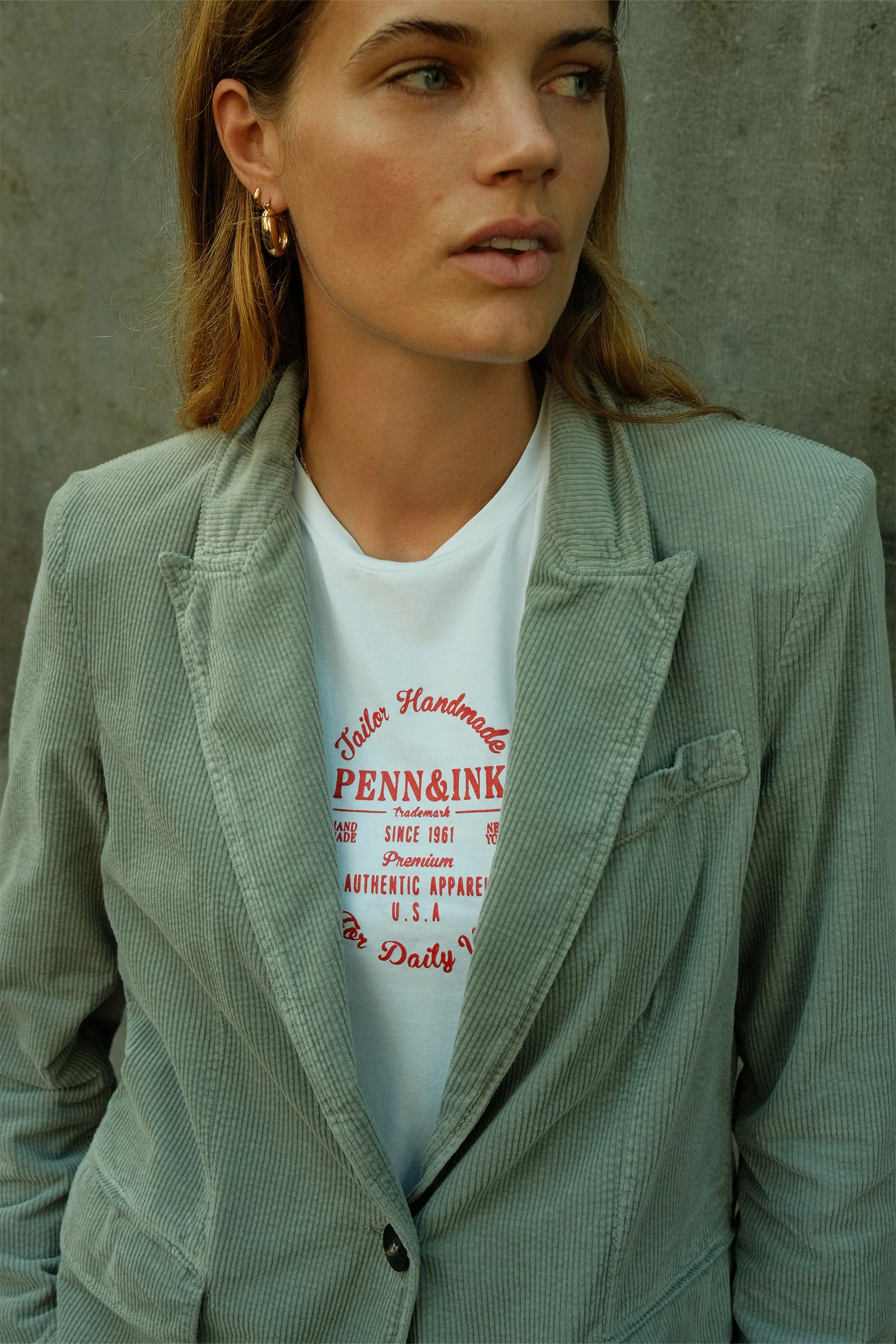 T-Shirt mit Print - Penn&Ink N.Y