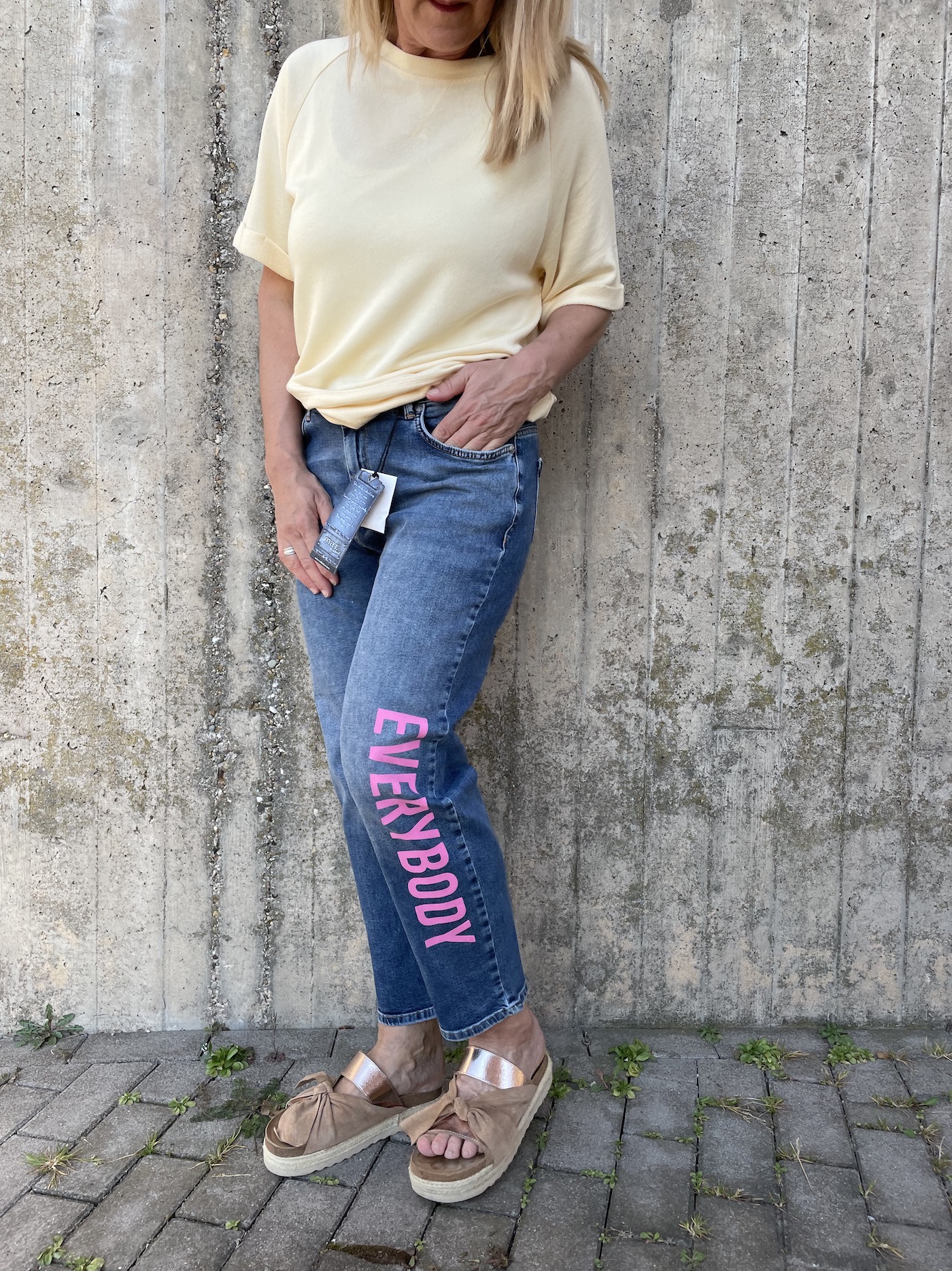 Jeans mit Aufdruck - Matfashion