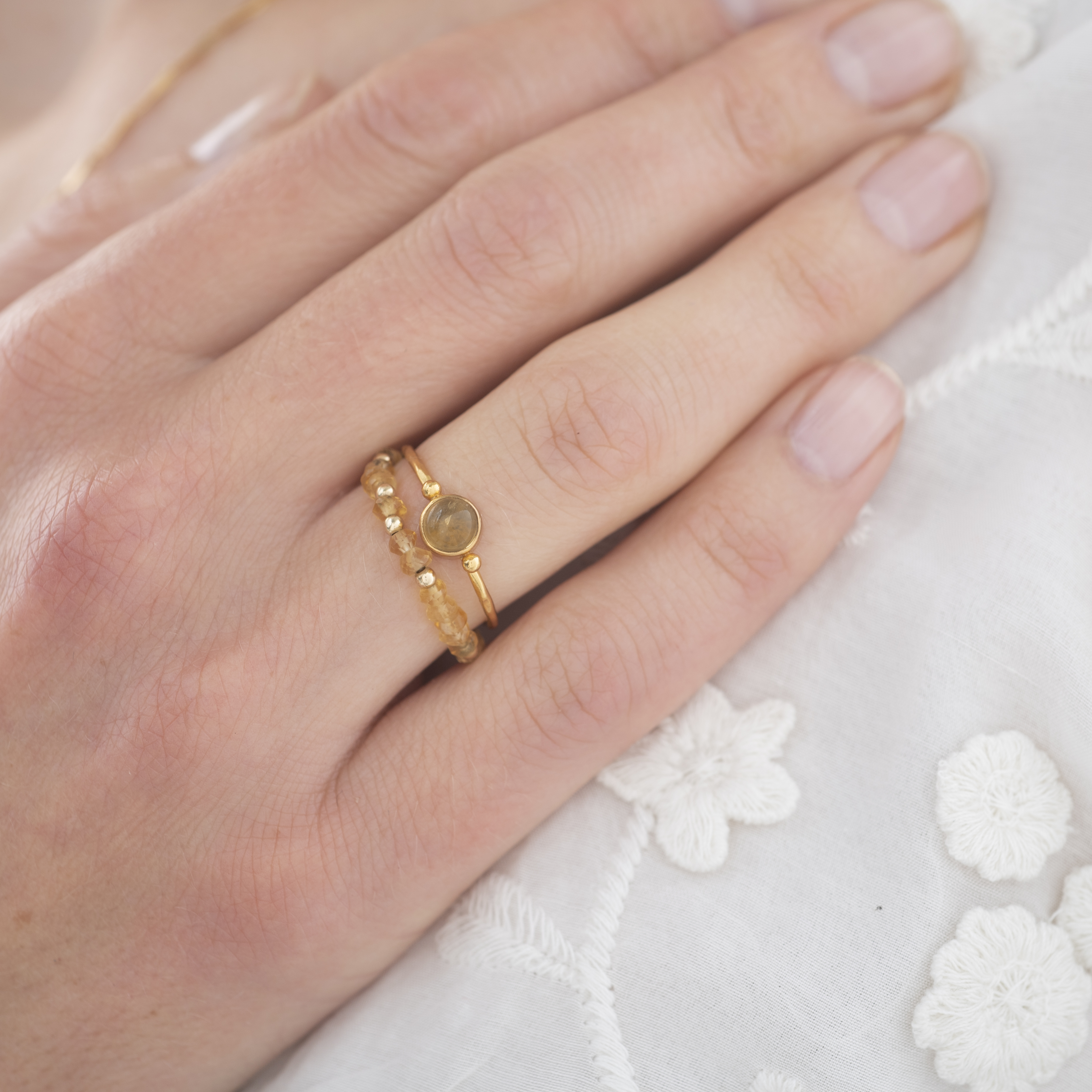 Dedicated Citrin Ring Gold - a Beautiful Story
