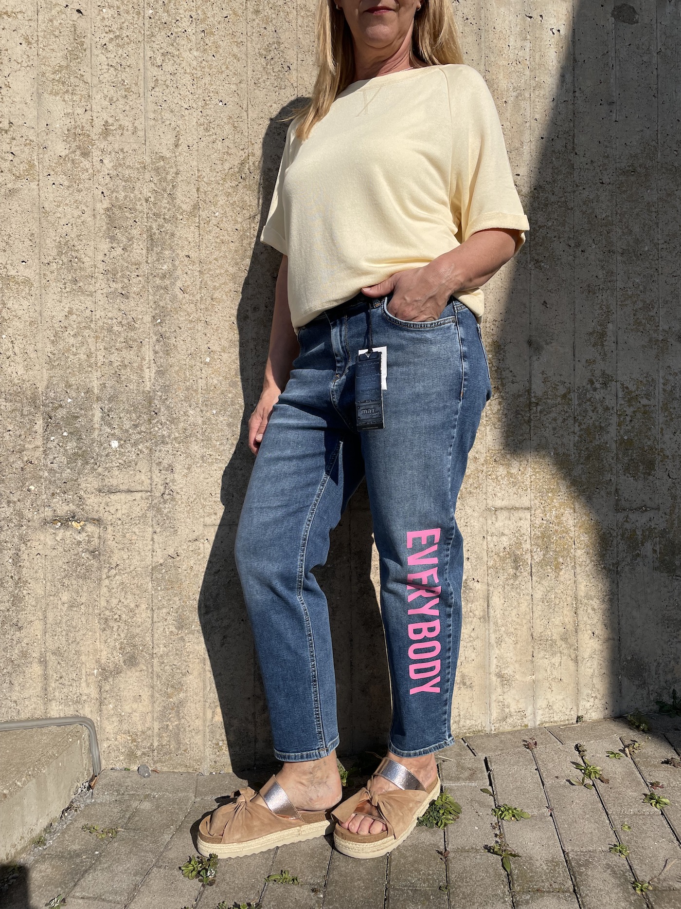 Jeans mit Aufdruck - Matfashion