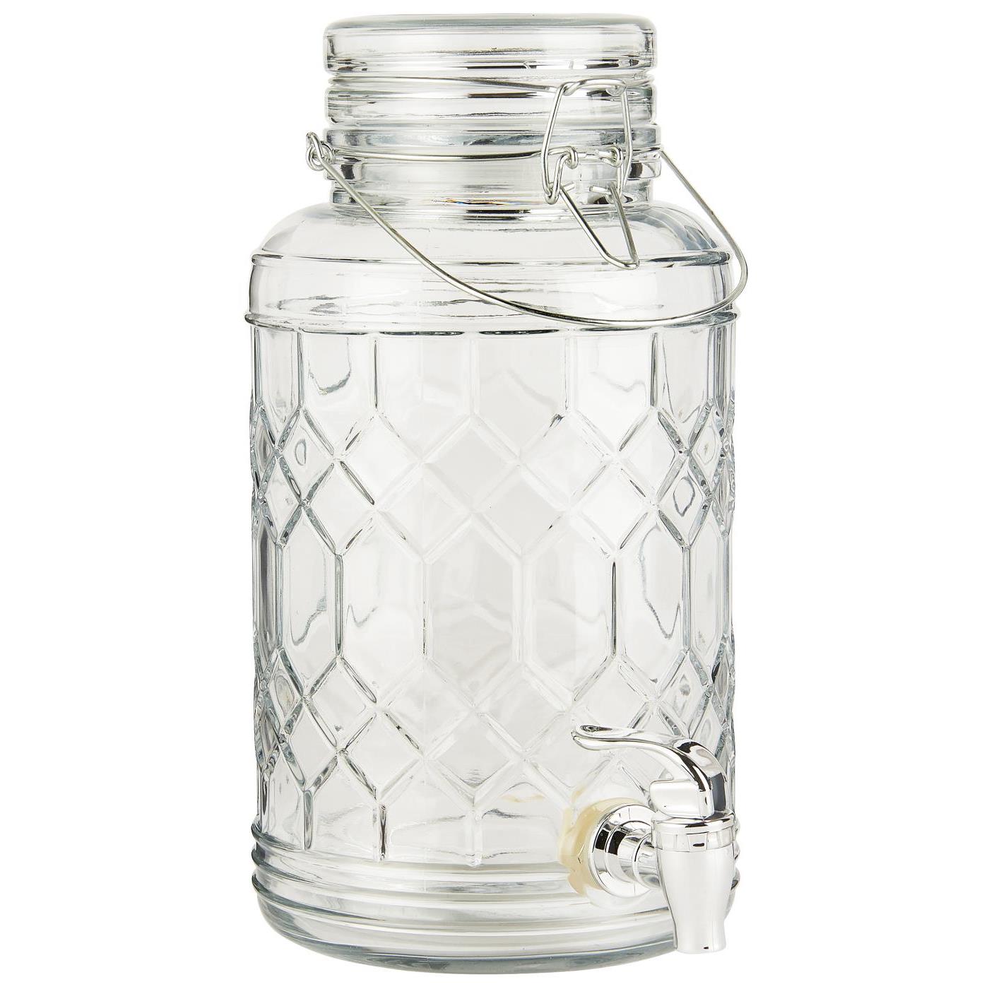 Getränkebehälter m/Muster im Glas 3,5 ltr - ib laursen