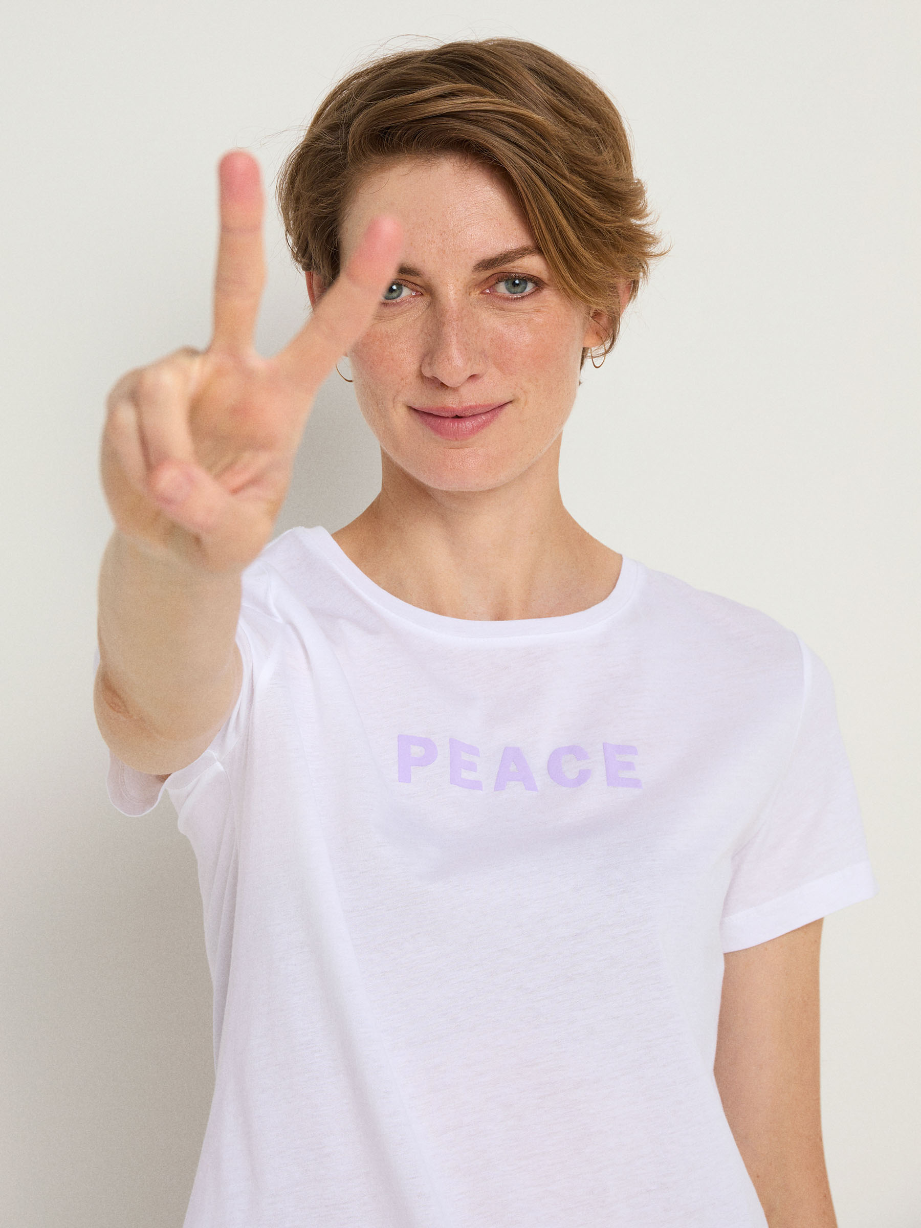 Statement T-Shirt GOTS PEACE - Lanius