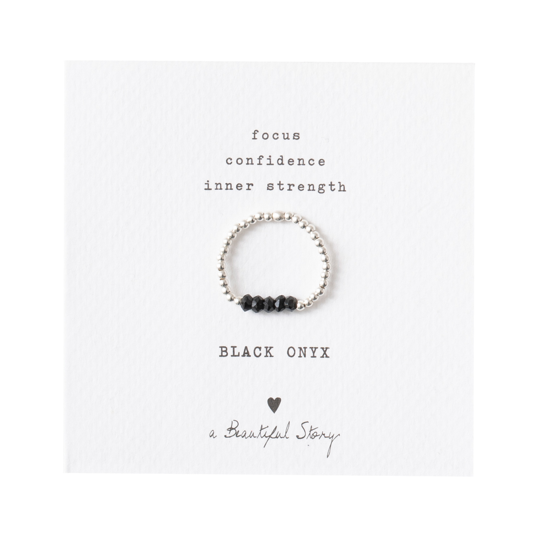 Beauty Black Onyx Ring Silber - a Beautiful Story