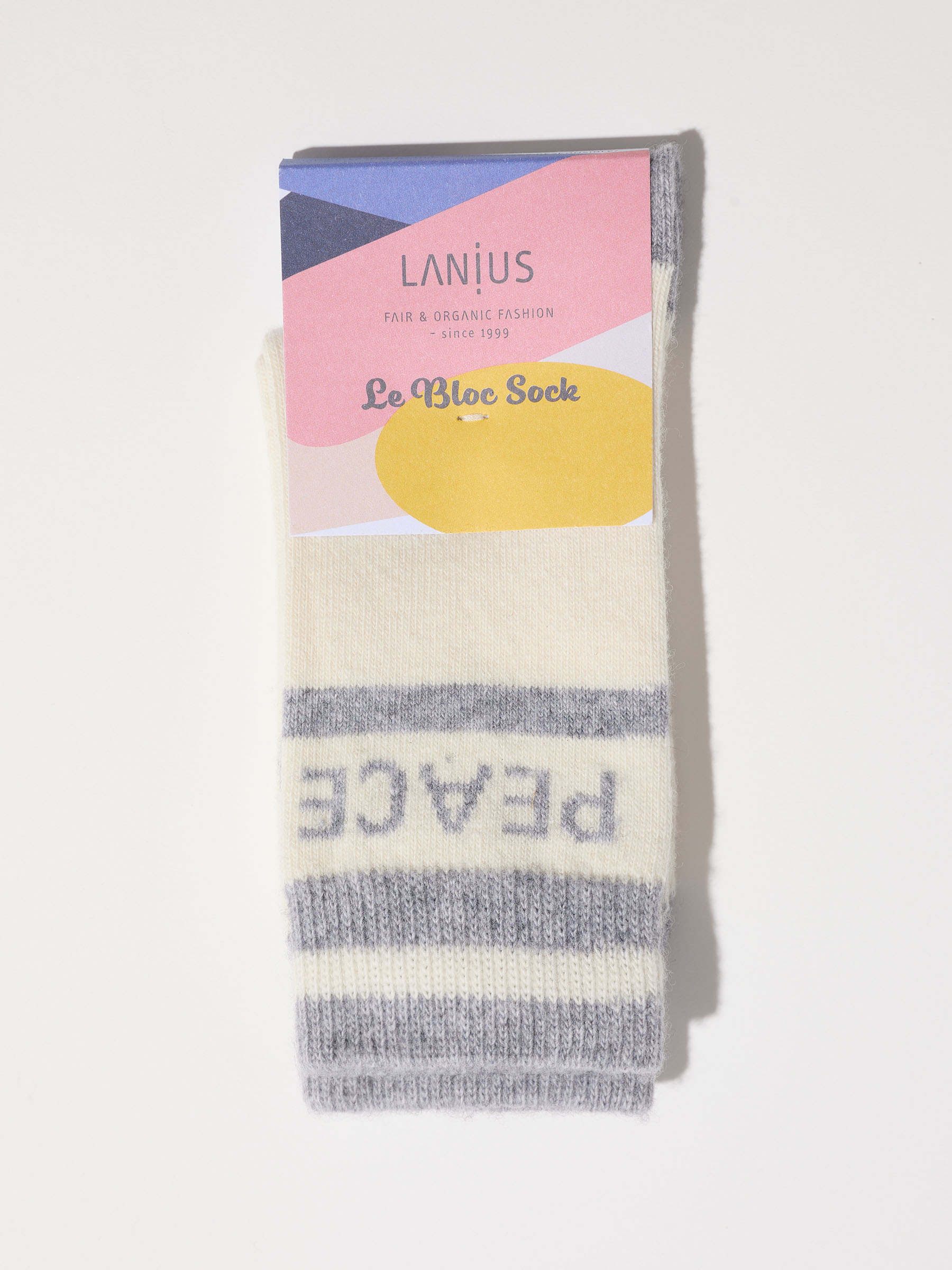 Socken mit Intarsie GOTS Peace - Lanius